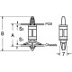 SUPPORTO IN NYLON DA CIRCUITO STAMPATO 13,5x7