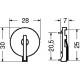 PORTABATTERIE PER PILE A BOTTONE CR2430 / CR2450