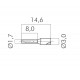 Terminali a Bussola 1 mm AWG18