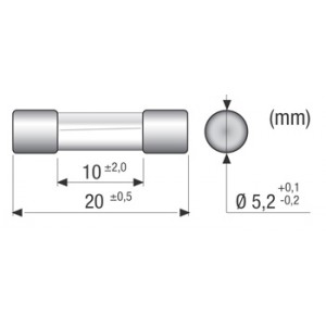 fusibile 5x20mm 4a ritardato